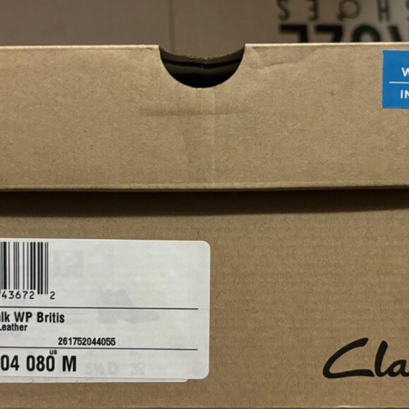 Clarks Womens Aspra Walk Waterproof Brown Boots (NWT) - Picture 7 of 8